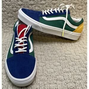 Vans Colorful Suede Shoes Sneakers Mens 7 Womens 8.5 NEW Blue Green Red Yellow